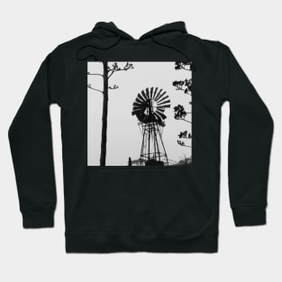 Metallic Water Pumping Windmill Rural Machinery Hoodie